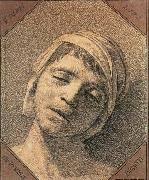 David, Jacques-Louis Head of the Dead Marat oil on canvas